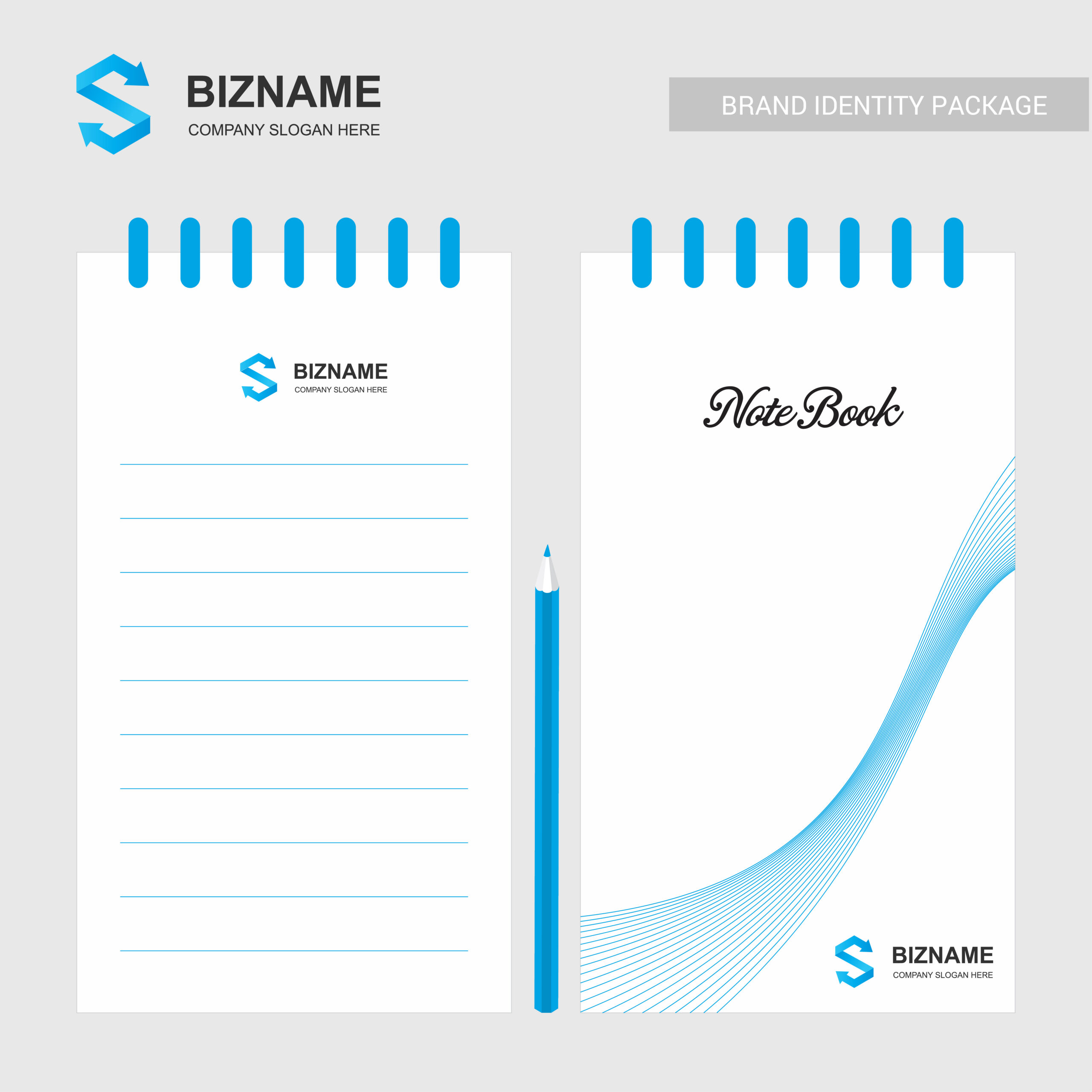 IMPRIMERIE company design notepad with logo and stylish design