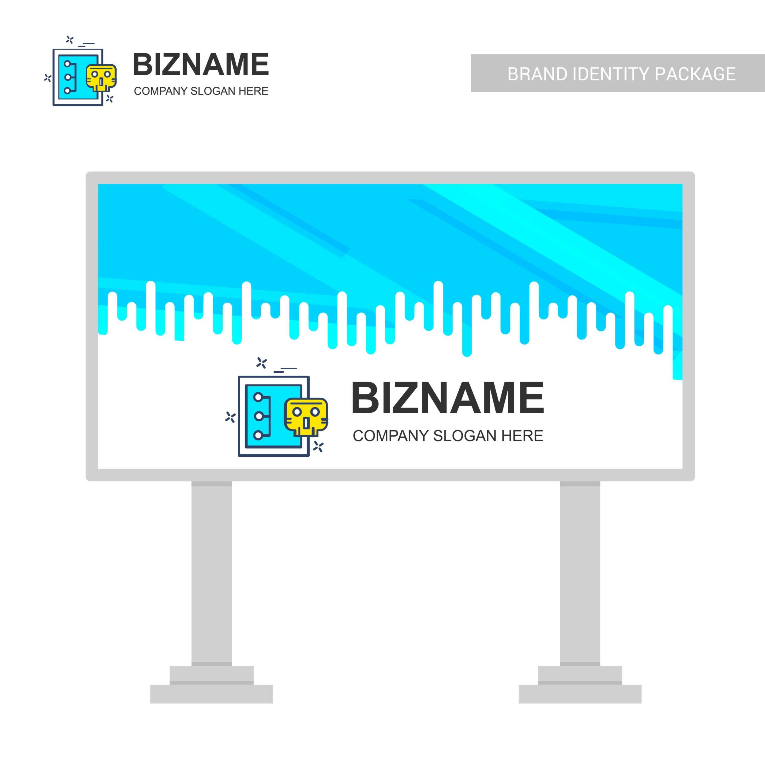 company bill board design with creative design vector